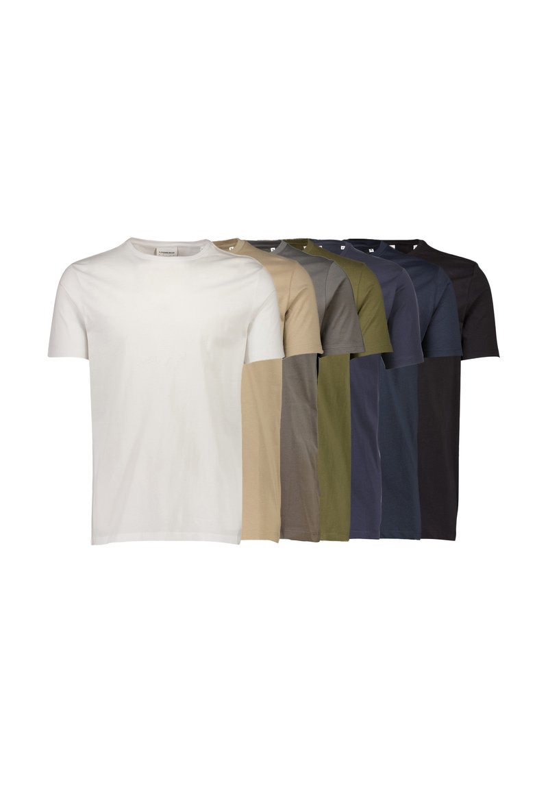Lindbergh BASIC O-NECK TEE SS 7 PACK - T-Shirt basic - multi/mehrfarbig ...