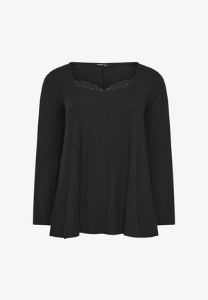 Yours Clothing, PLUS SIZE CASUAL TOPS - Long sleeved top - black