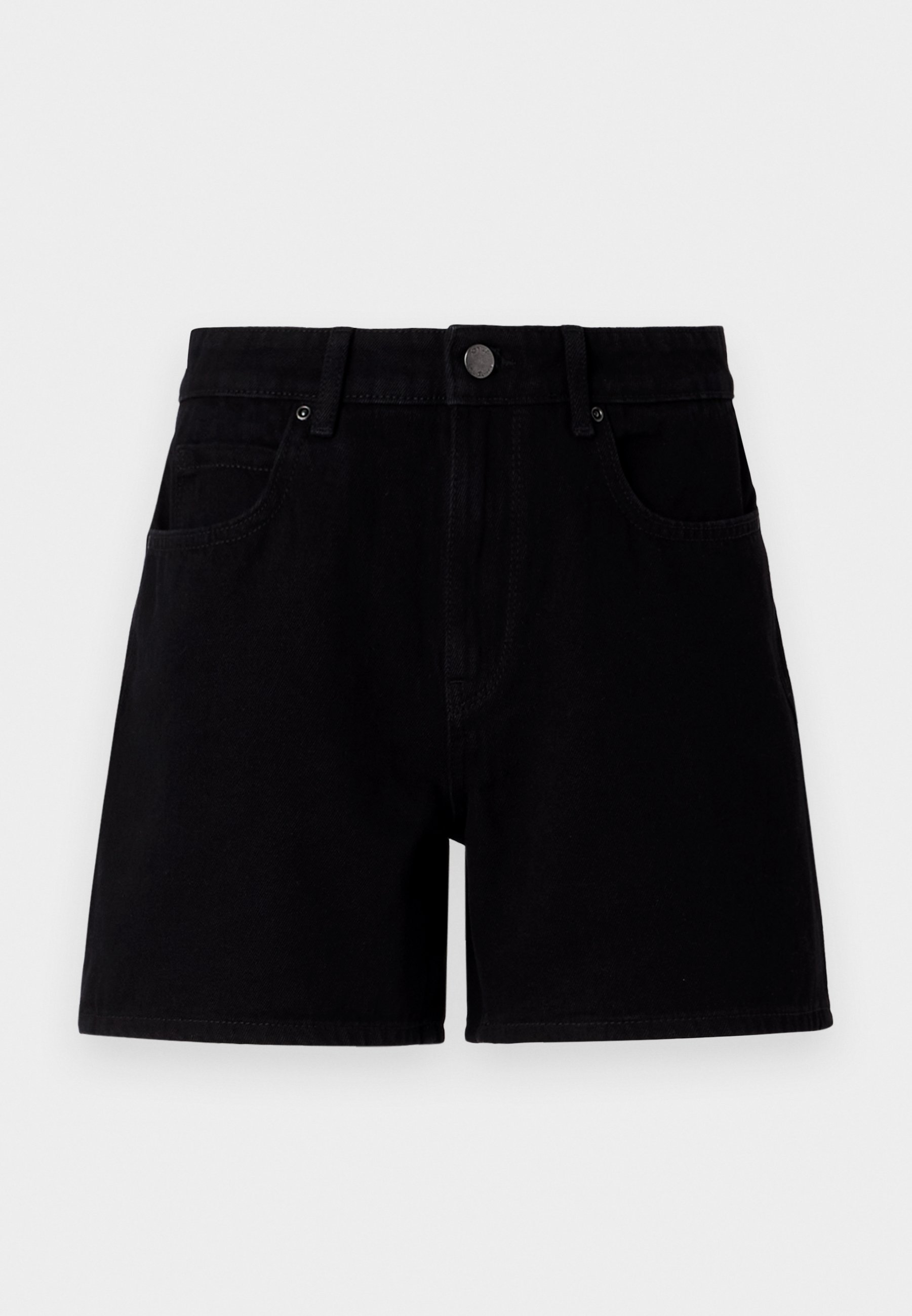 【U LAN】Pocket Point Black Denim Shorts Denim shorts - Black denim