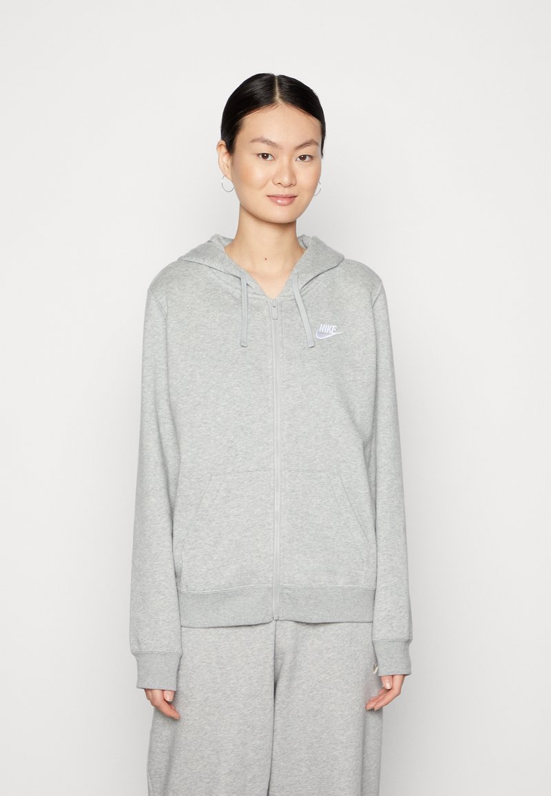 Nike Sportswear - NSW CLUB FLC FZ STD - Jaka ar rāvējslēdzēju - grey heather, Palielināt