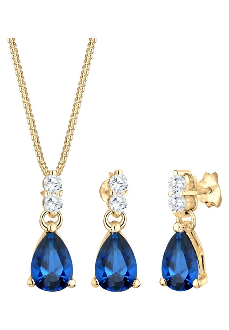 Damen Halsketten | Elli JEWELRY SET CLASSIC Ohrringe gold-coloured/goldfarben - KD84075 Damen Halsketten | Elli JEWELRY SET CLASSIC Ohrringe gold-coloured/goldfarben - KD84075
