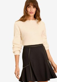 REGULAR FIT - Fustă mini - black