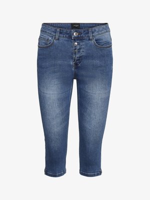 Vero Moda VMSEVEN BUTTON FLY KNICKERS - Τζιν σορτς - medium blue denim