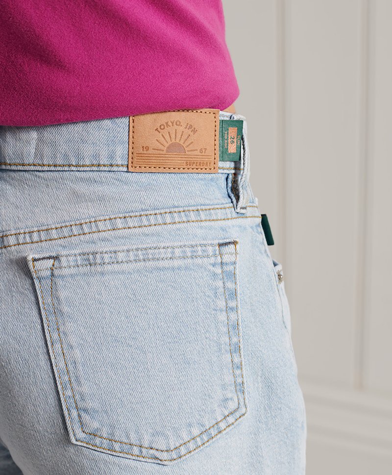 Damen Kleider | Superdry VINTAGE MID RISE SLIM Jeans Shorts light wash vintage/hellblau - JF64562 Damen Kleider | Superdry VINTAGE MID RISE SLIM Jeans Shorts light wash vintage/hellblau - JF64562