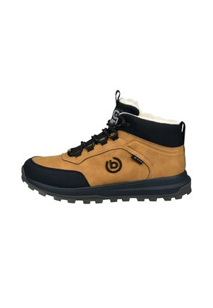 Schnürstiefelette - cognac