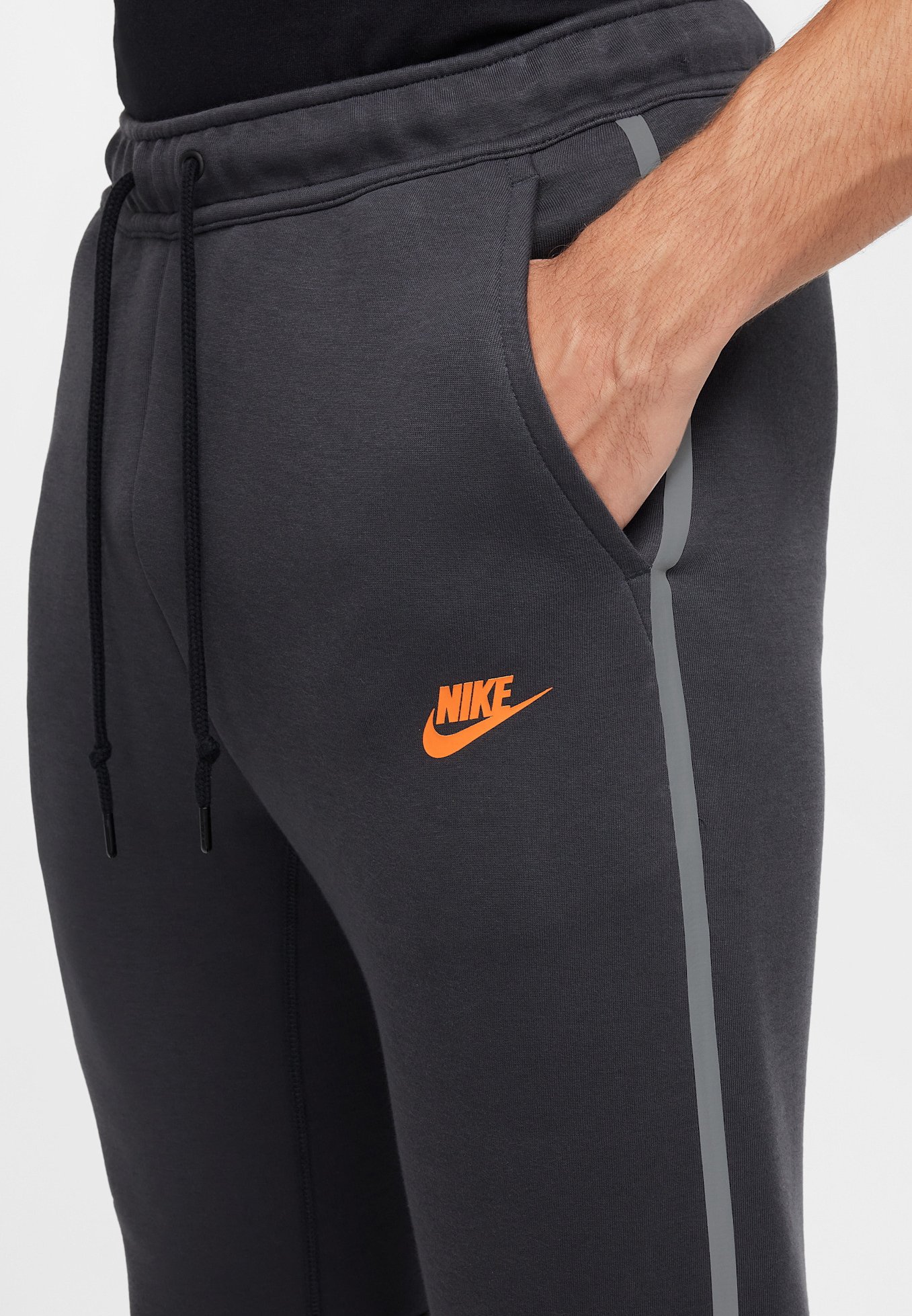 nike tech fleece orange tracksuit