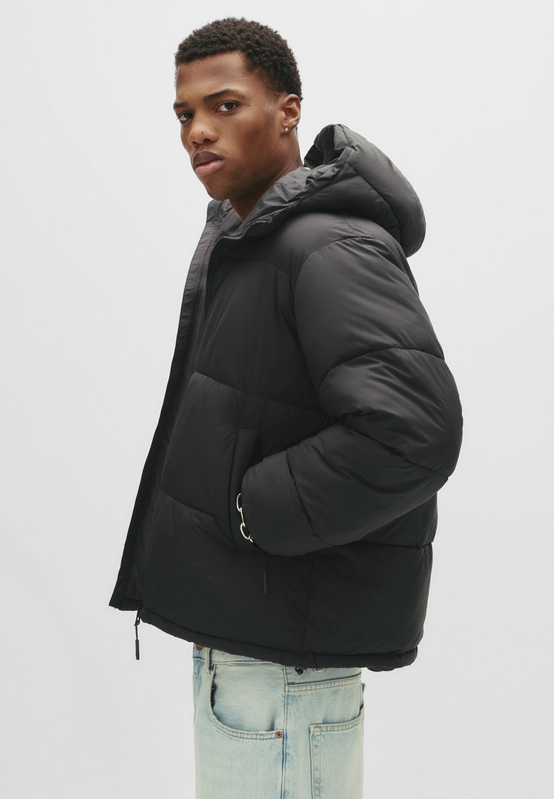 PULL&BEAR Veste d'hiver black/noir