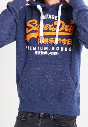 Jersey con capucha - mottled dark blue