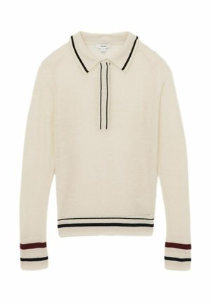 REGULAR FIT - CECERE TIPPED - Pikkade varrukatega topp - neutral