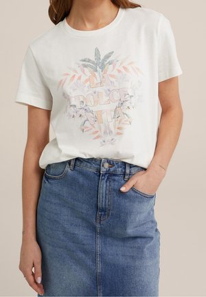 T-Shirt print - white