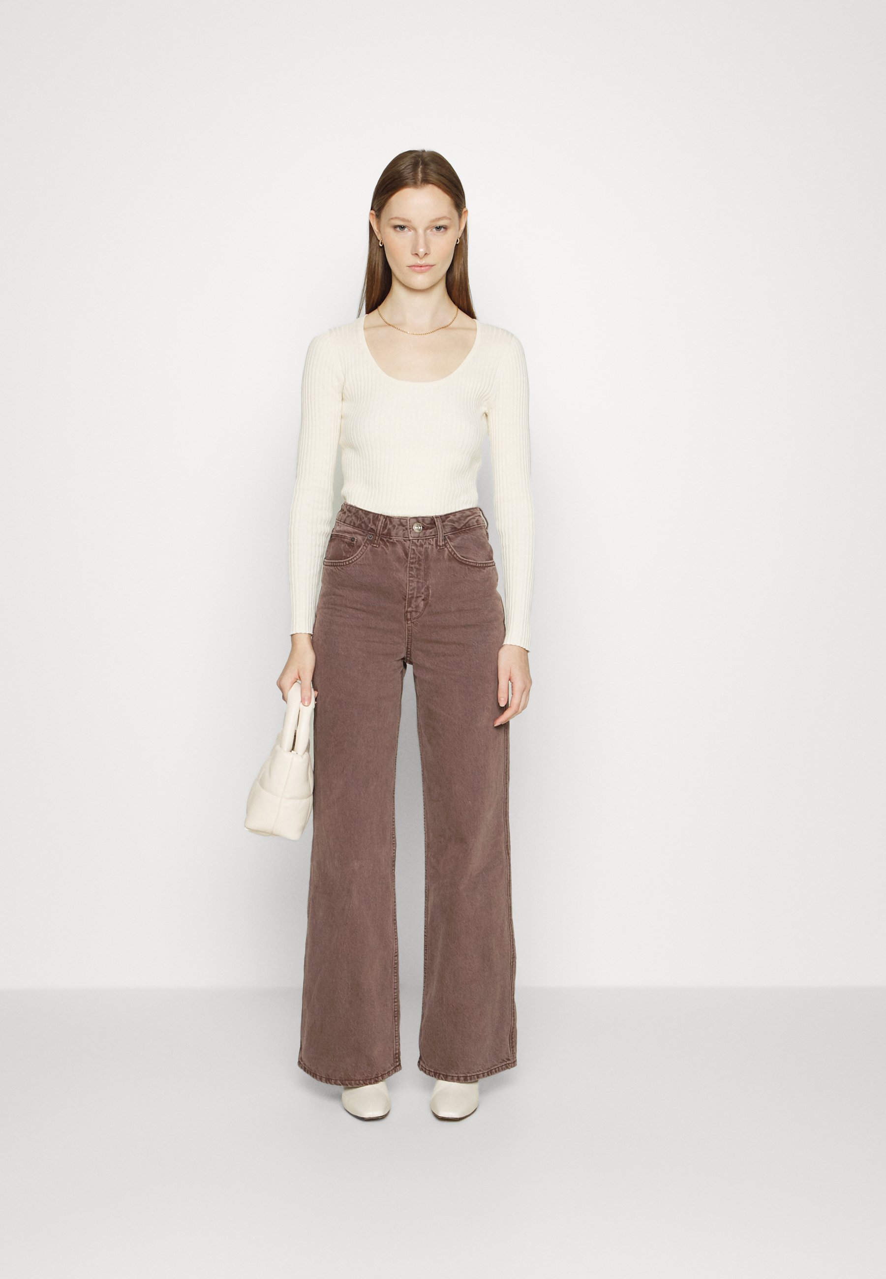 CHOC PUDDLE - Bootcut jeans - brown 