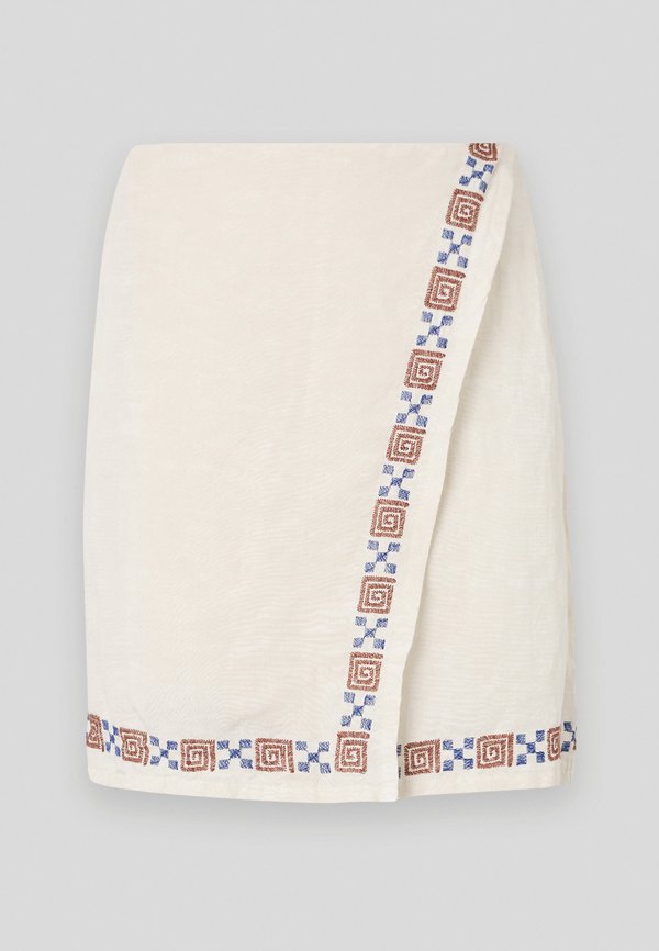 SAN CARLOS EMBROIDERED  - Wrap skirt - beige4