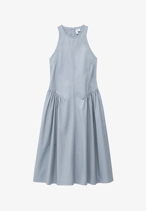 & OTHER STORIES, & OTHER STORIES FLARED MIDI DRESS - Robe de jour - light grey