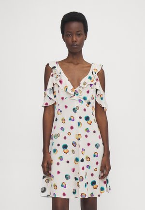 PS Paul Smith WOMENS DRESS - Day dress - white/multicolored