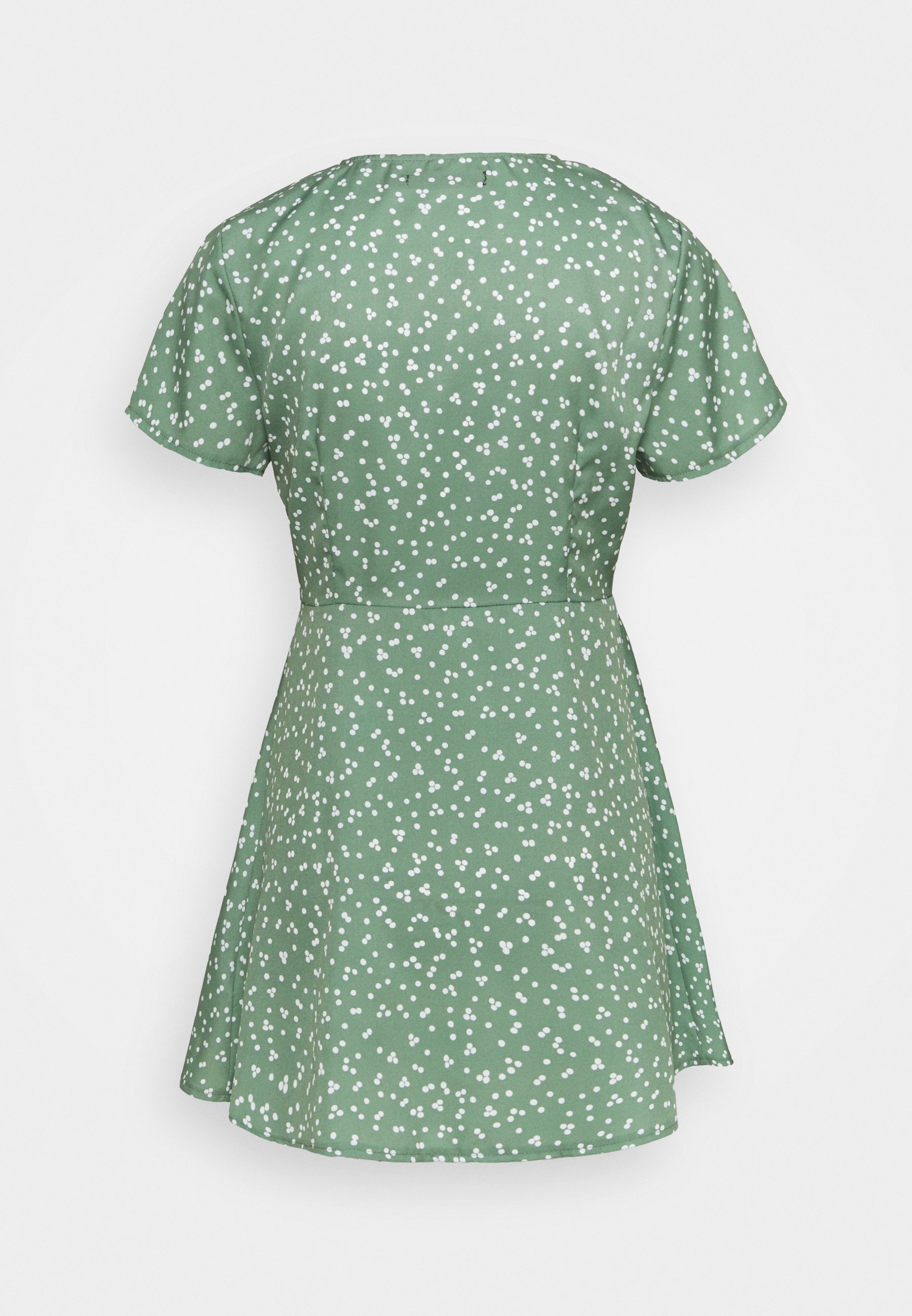 petite button through dress