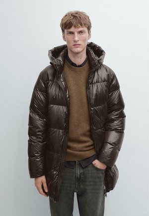 WATER-REPELLENT - Daunenjacke - dark brown