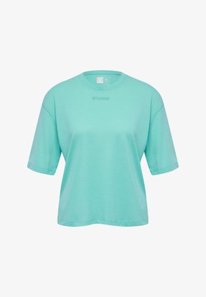 Hummel, T-Shirt basic - pool blue