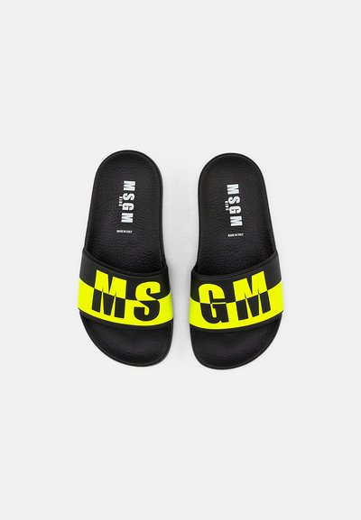 MSGM Mulas - black-neon yellow