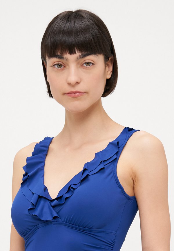 RUFFLE SURPLICE - Swimsuit - sapphire3