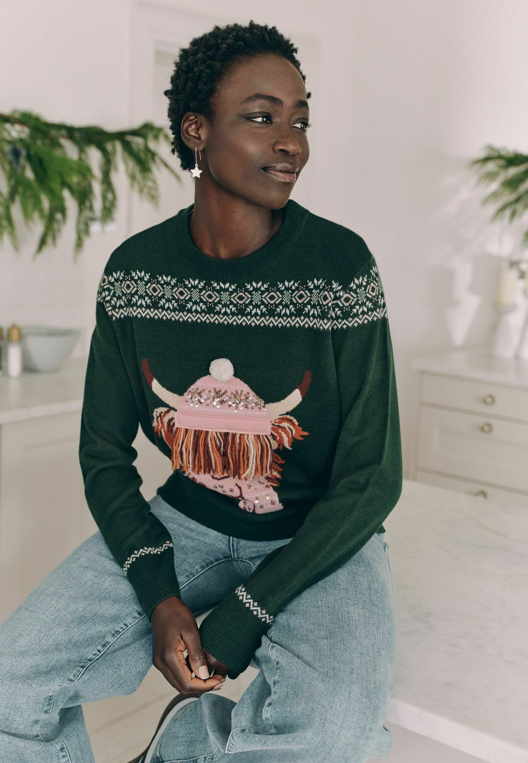 Next TALL FIT - MATCHING FAMILY CHRISTMAS HAMISH THE HIGHLAND COW