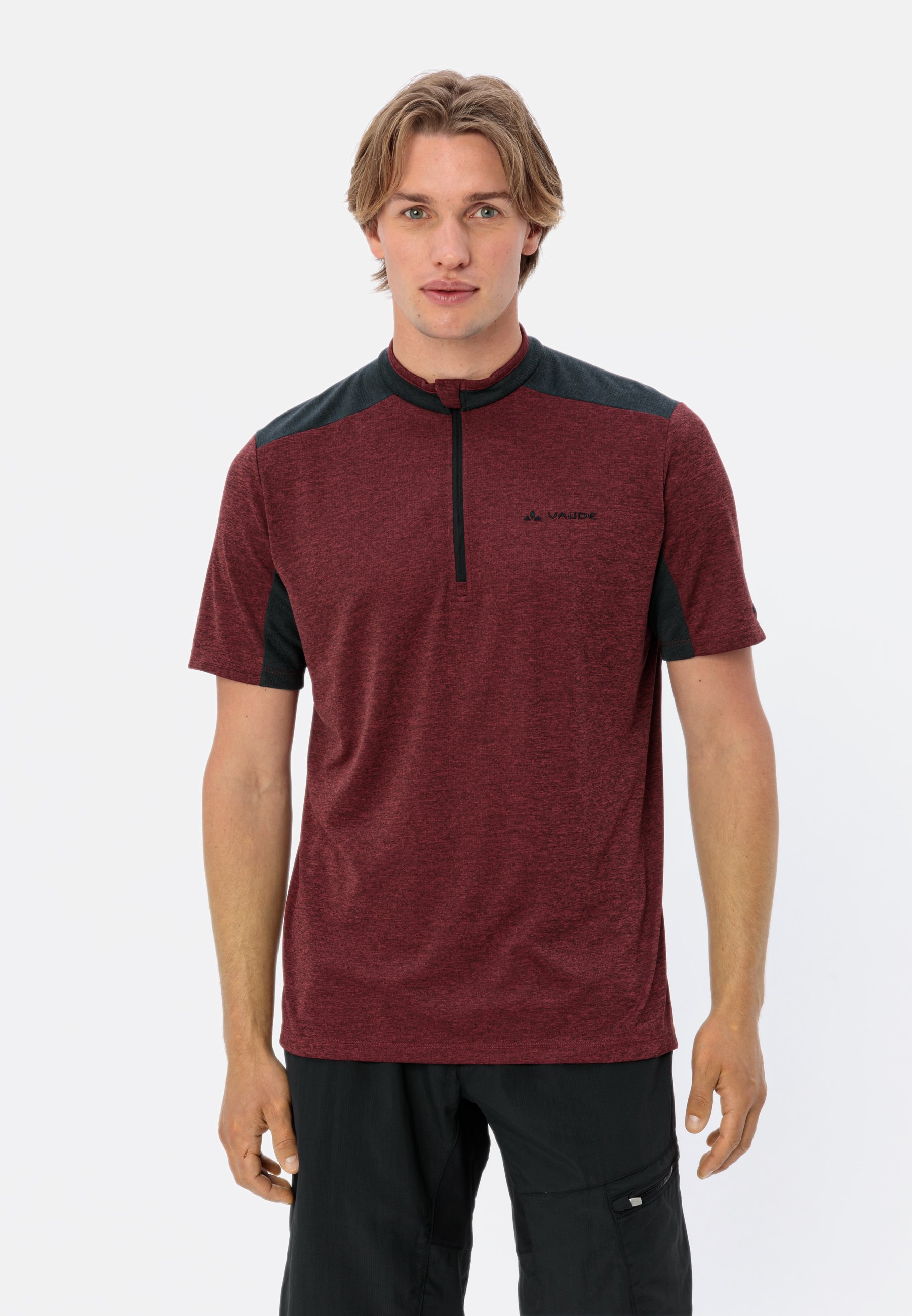 Maillot Cycliste Homme THOEMUS - Zippé Intégral Rouge - Col Haut, Taille M - Occasion