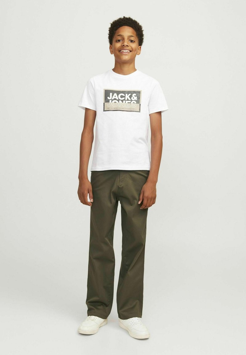 Jack & Jones Junior JPSTALEX JJCLEAN WORKER  - Hlače - olive night