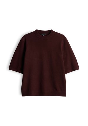 OPUS, SLIM FIT - T-shirt basic - cherry jam