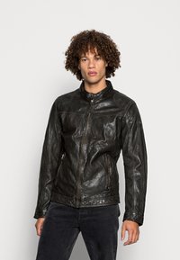 Gipsy by Mauritius CHUTO  - Casaco de couro - dark olive