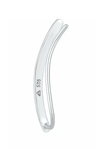 Horquilla de plata con un diseño suave y curvado y un acabado brillante. Afilada con "925" para la calidad de plata esterlina, presenta líneas limpias.