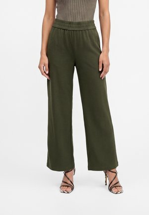 ONLY Petite, ONLEVI ELASTIC WIDE PANT P - Панталони - green