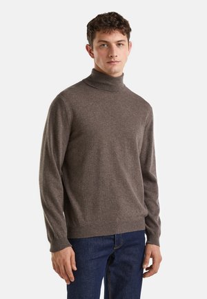 United Colors of Benetton MERINO TURTLENECK - STRICKPULLOVER - Trui - brown