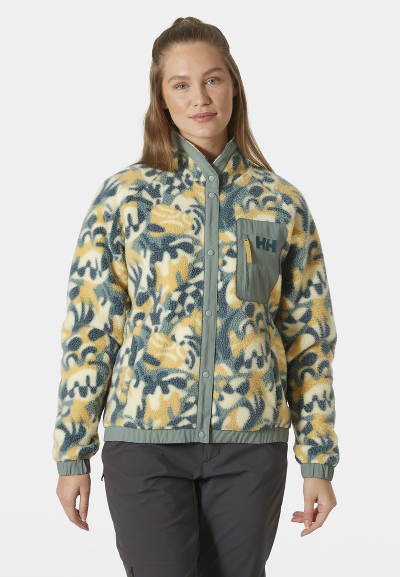 Helly Hansen IMPERIAL PRINTED SNAP - Flisinė striukė - sand bruce aop