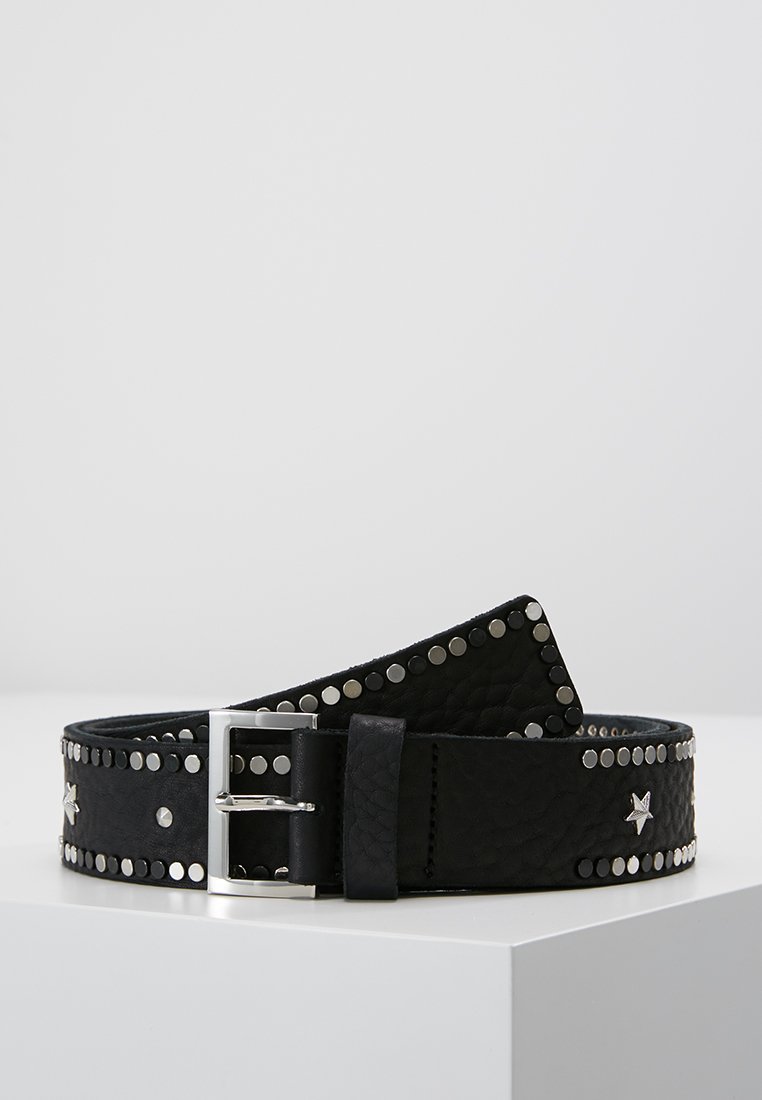 Zadig & Voltaire Black Leather Belt with Star Accents Zadig&Voltaire Studded Belt | Black | FARFETCH main image 3