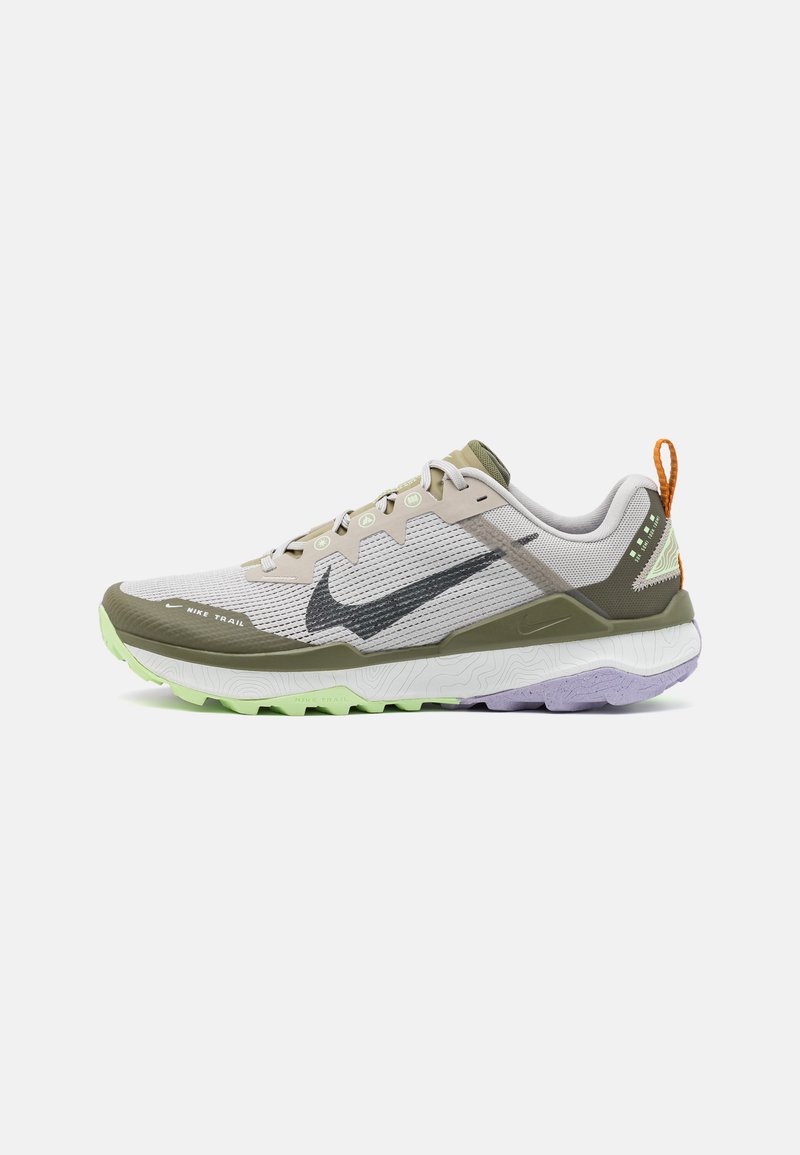 Nike Performance REACT WILDHORSE 8 - Scarpe da trail running - light iron ore/anthracite/lilac bloom/med olive/vapor green