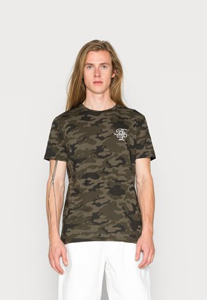 SCRAWL - Print T-shirt - khaki camo/optic white