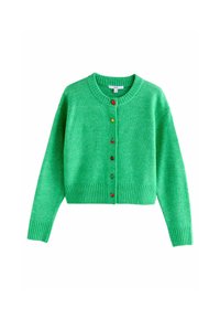 Unselected, bright green fruit buttons