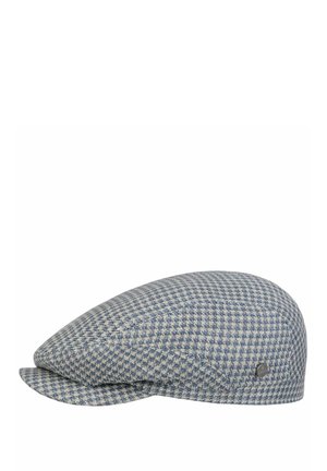 Lierys REYNOLDSVILLE HOUNDSTOOTH FLAT - Beanie - beige blau