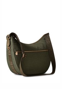 Borbonese LUNA MEDIUM CON ZIP - Sac bandoulière - military green