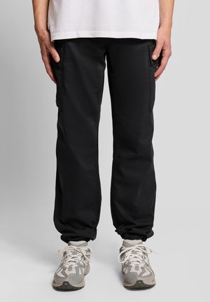 CUFFED - Pantalon cargo - z jet black