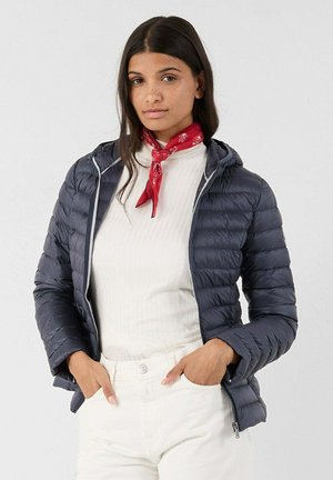 LÉGÈRE À CAPUCHE CLOE - Chaqueta de plumas - bleu
