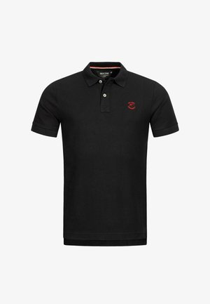 INDICODE JEANS, INDICODE JEANS POLOSHIRT INWADIM KURZARMSHIRT MIT POLOKRAGEN - Polo - schwarz