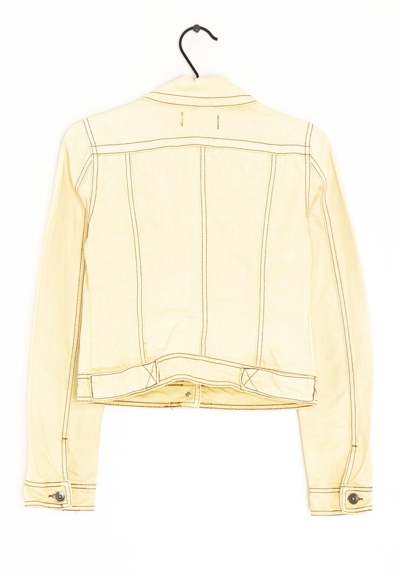 Stradivarius Veste en jean yellow/jaune (Seconde main) ZALANDO