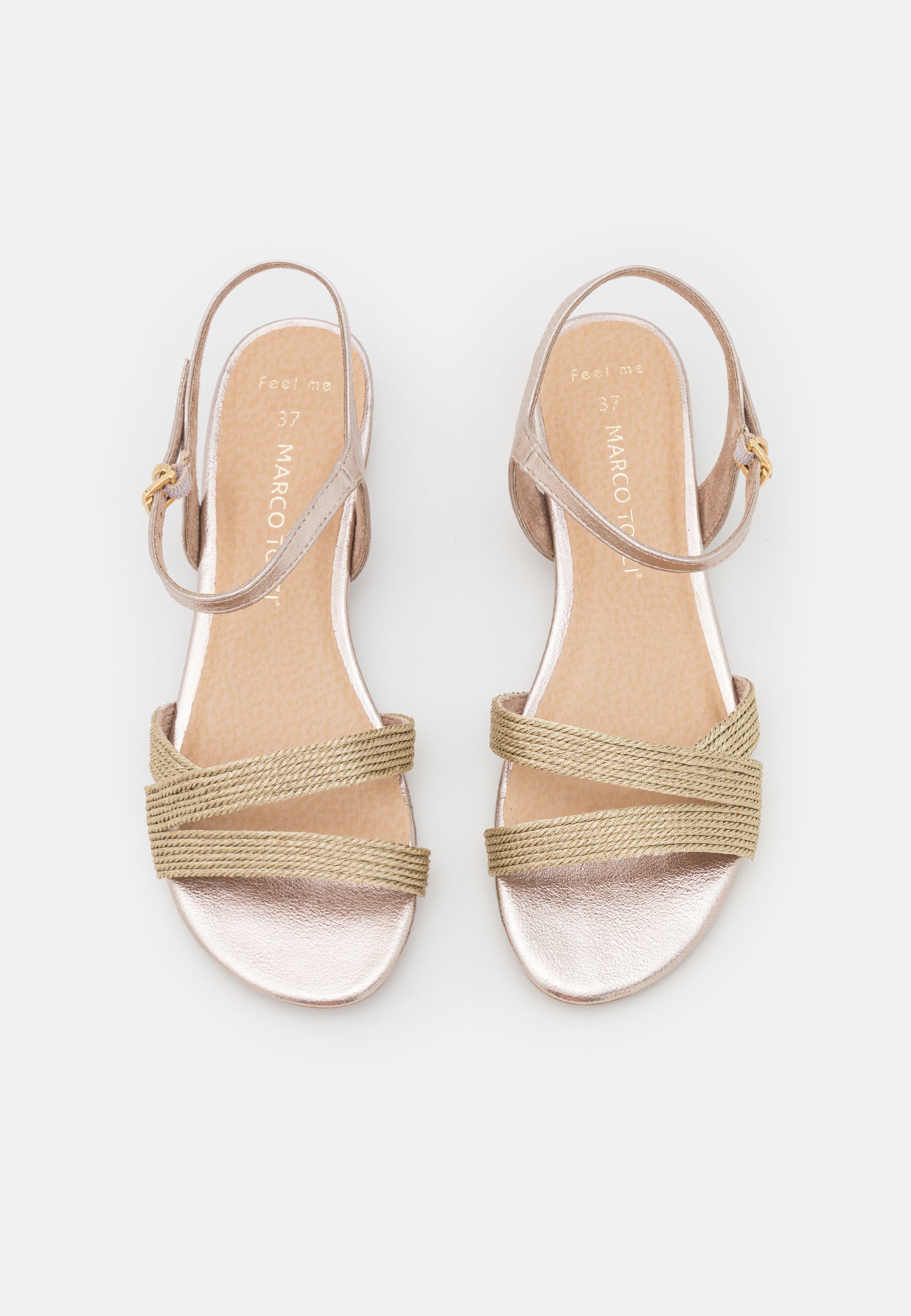 Marco Tozzi Sandalen - platinum/gunmetal - Zalando.be