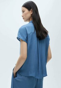 Mango Button-down blouse - dark blue