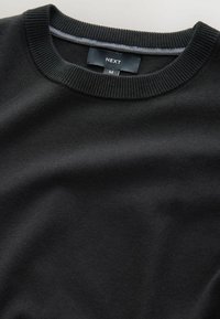 REGULAR FIT RICH CREW NECK - Maglione - black