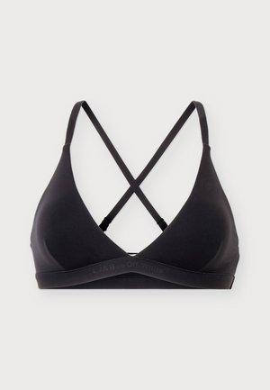 L/AB c/o Off-White, HORIZONTAL COMFORT SEAM THIN STRAP TRIANGLE BRA - Триъгълен сутиен - black
