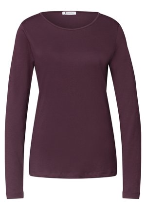 Street One, BASIC LANGARM SHIRT IN UNIFARBE - Langarmshirt - rustic rouge