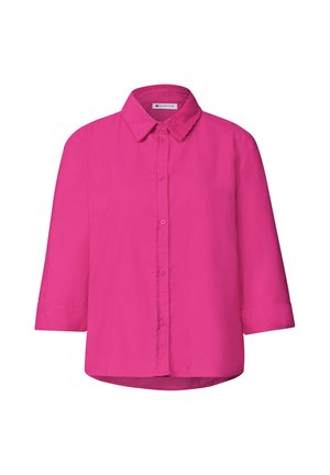 Street One, 3/4 SLEEVE SHIRT BLOUSE WITH CORDUROY MIX - Overhemdblouse - magenta dream