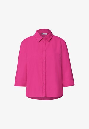 Street One, 3/4 SLEEVE SHIRT BLOUSE WITH CORDUROY MIX - Chemisier - magenta dream