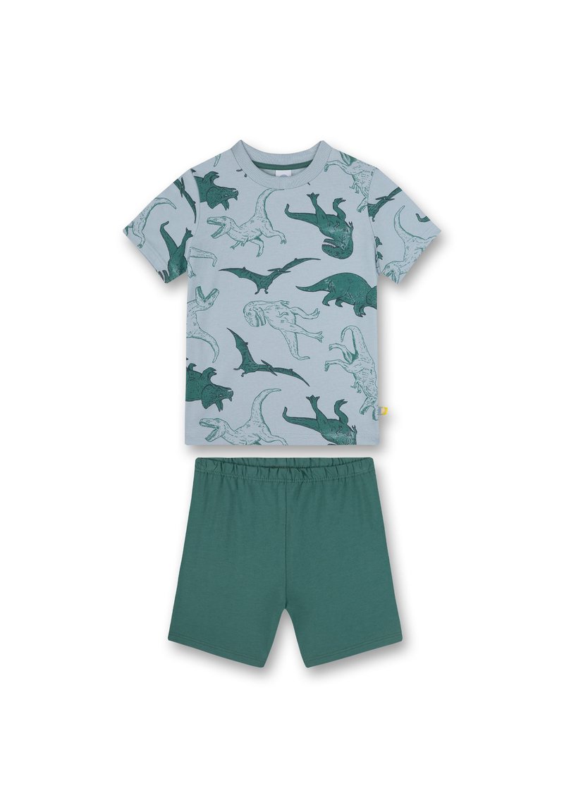 Sanetta Meisjespyjama lange witte stippen allover | Hoogwaardige en comfortabele katoenen pyjama voor meisjes pyjamaset voor meisjes, beige, 140